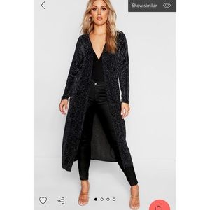 Metallic sparkle mid kimono